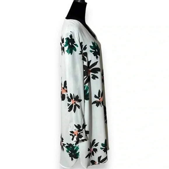 Who What Wear Knee Length Shift White Fully Lined Lightweight Floral Print Sress - Picture 3 of 16